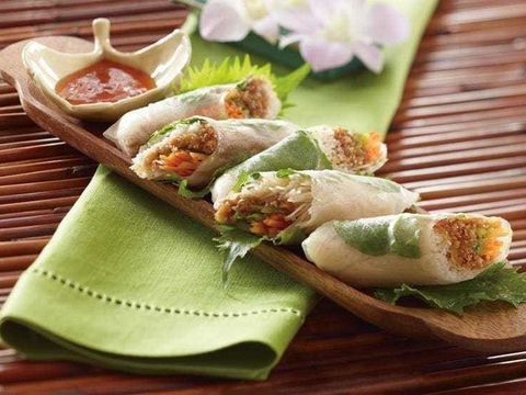 Thai Walnut Salad Rolls